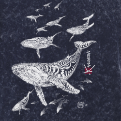 Whales Vintage T-shirt 2