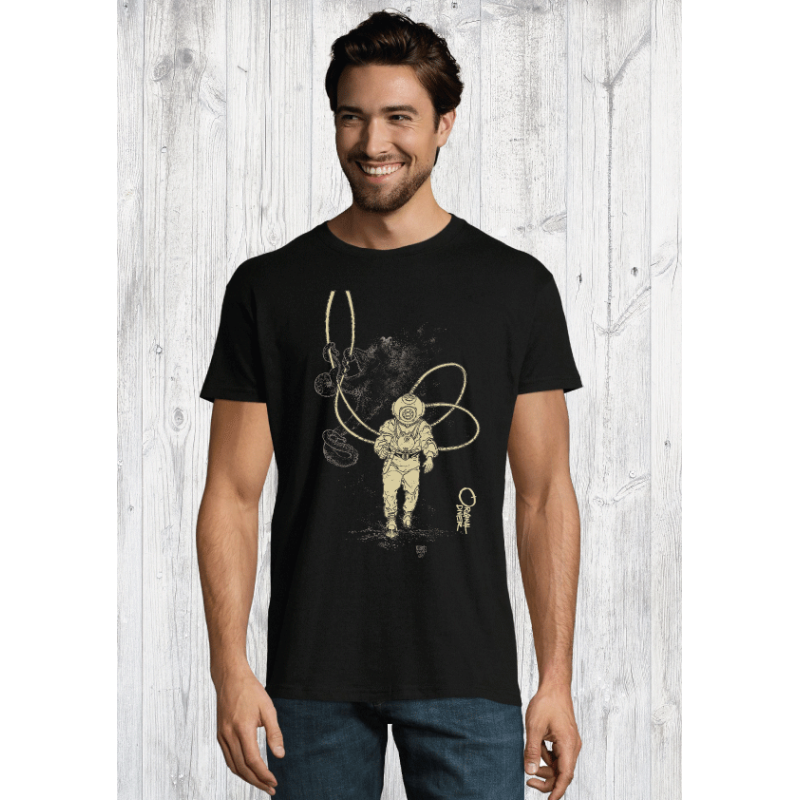 Octopus and Diver organic T-shirt