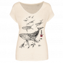 Tee-shirt en Lin Le Champ de Baleines Tee-shirt en Lin Le Champ de Baleines