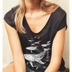 Tee-shirt en Lin Le Champ de Baleines