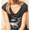 Tee-shirt en Lin Le Champ de Baleines Tee-shirt en Lin Le Champ de Baleines