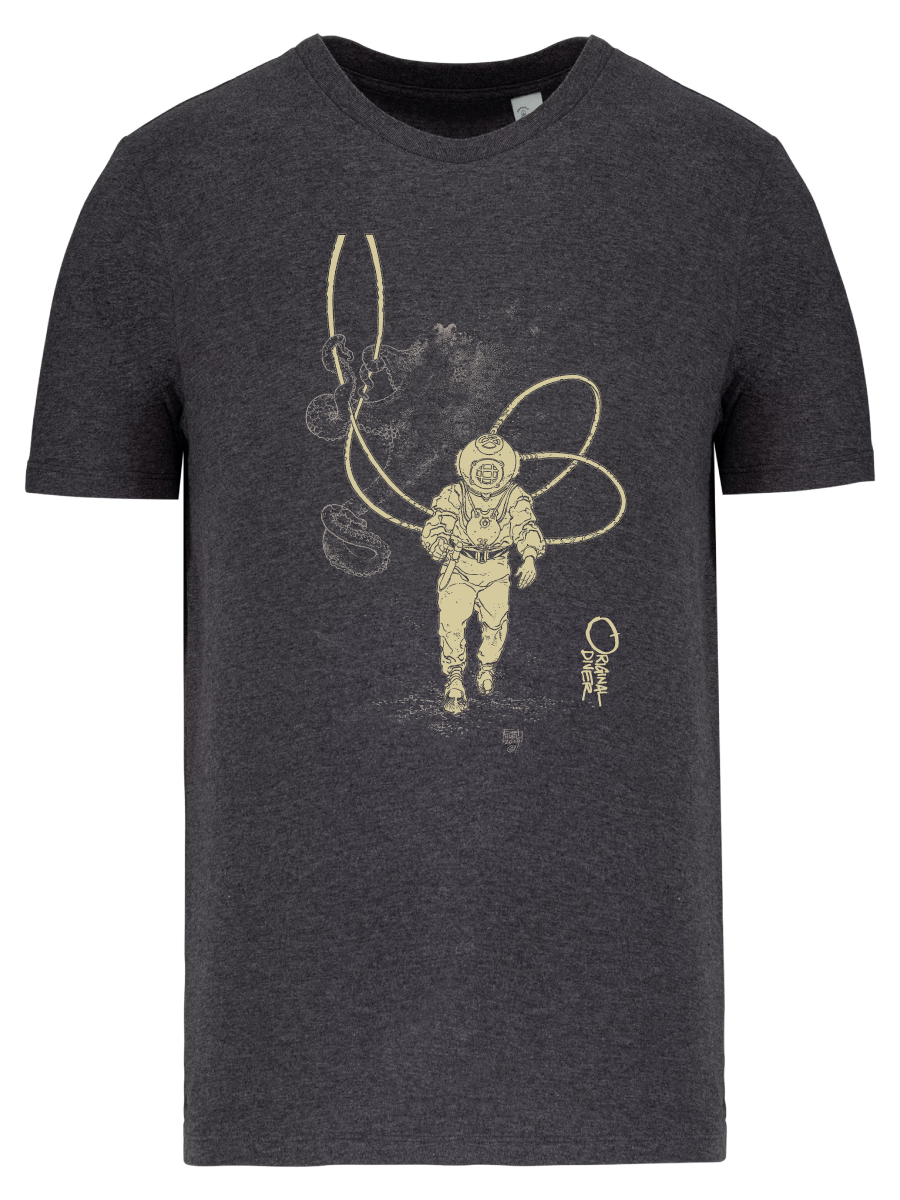 Octopus and Diver organic T-shirt