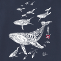 Whales hooded sweatshirt