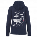 Whales hooded sweatshirt