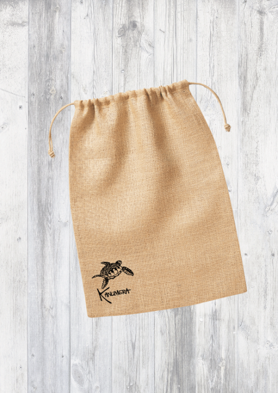 Turtle Small Jute Stuff Bag