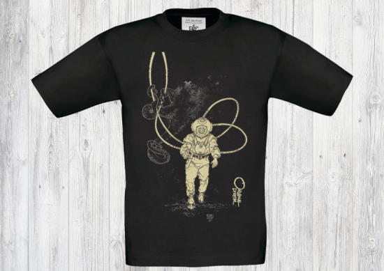 Octopus and diver Kids T-Shirt