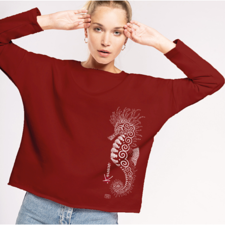 Seahorse Ladies' oversized sweatshirt