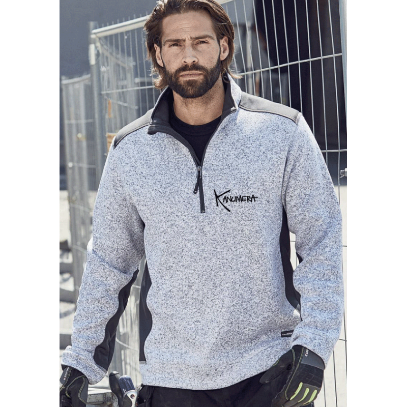 Veste polaire tricoté col zippé Le Mérou