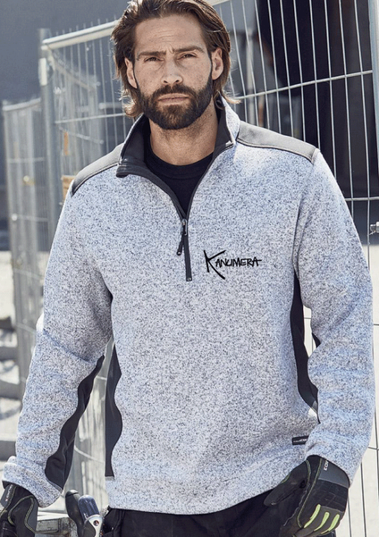 Grouper Men's Knitted Workwear Fleece Half-Zip