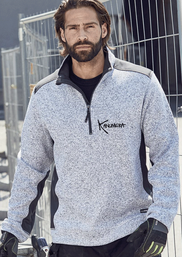 Veste polaire tricoté col zippé Le Mérou