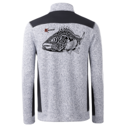 Veste polaire tricoté col zippé Le Mérou