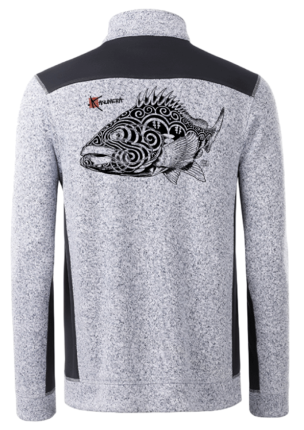 Veste polaire tricoté col zippé Le Mérou