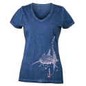Tee-shirt délavé Femme Le Requin Baleine Tee-shirt délavé Femme Le Requin Baleine