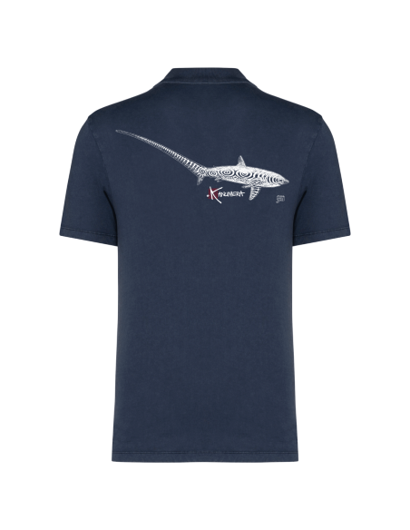 Thresher sharks washed polo shirt