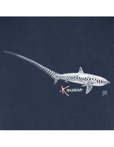 Thresher sharks washed polo shirt