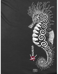 T-shirt bio Col V Femme L'Hippocampe 2