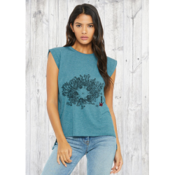 Gorgonocephale Ladies' flowy rolled-cuff T-shirt