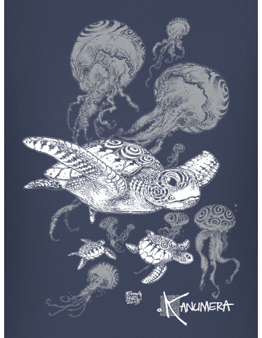 Turtle and Jellyfish Ladies T-shirt