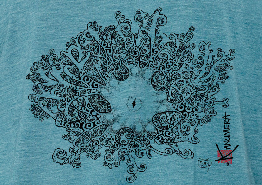 Gorgonocephale Ladies' flowy rolled-cuff T-shirt