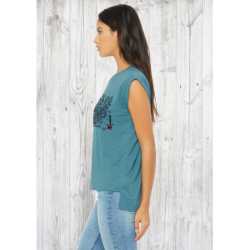 Gorgonocephale Ladies' flowy rolled-cuff T-shirt