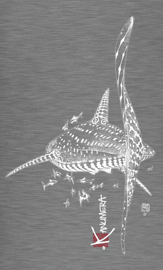 T-shirt Bio Femme avec poche Le Requin Baleine
