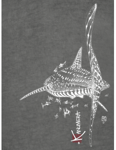 T-shirt délavé Femme Le Requin Baleine 2