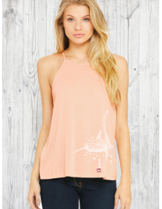 Whale Shark Ladies' flowy high neck tank top