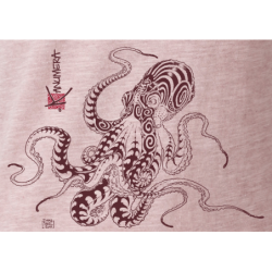 T-shirt délavé La Pieuvre Tatoo