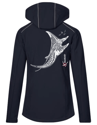 Veste Softshell Capuche Femme La Raie Tatoo