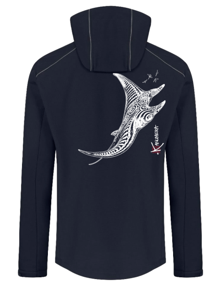 Veste Softshell Capuche Homme La Raie Tatoo