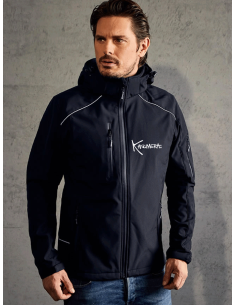 Ray Men's hooded softshell jacket