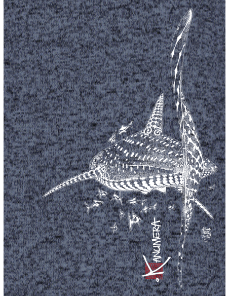 Whale Shark  full zip Fleece jacket