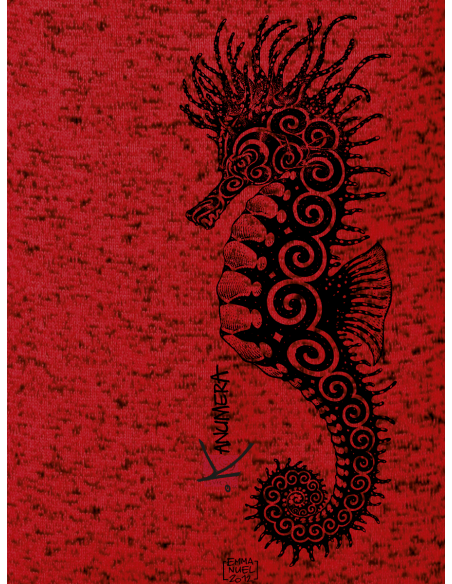 Veste à Capuche Femme en Polaire tricoté L'Hippocampe Tatoo