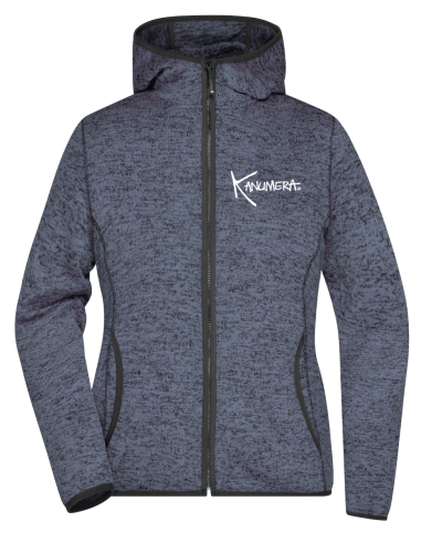 Veste à Capuche Femme en Polaire tricoté...