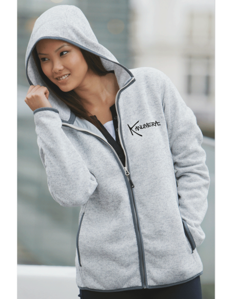 Veste à Capuche Femme en Polaire tricoté L'Hippocampe Tatoo