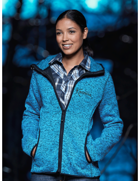 Veste à Capuche Femme en Polaire tricoté L'Hippocampe Tatoo