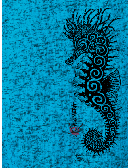 Veste à Capuche Femme en Polaire tricoté L'Hippocampe Tatoo