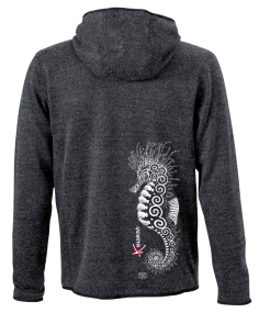 Veste à Capuche en Polaire tricoté L'Hippocampe Tatoo 2