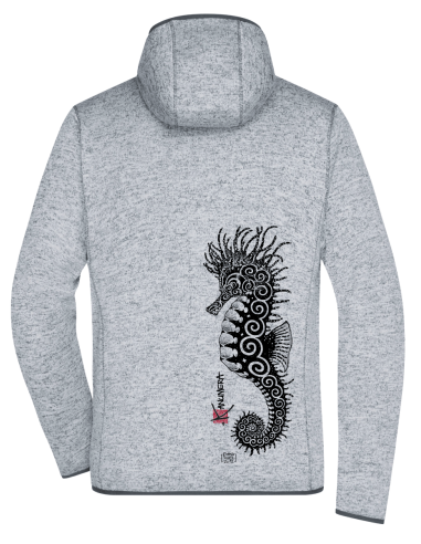 Veste à Capuche en Polaire tricoté L'Hippocampe...