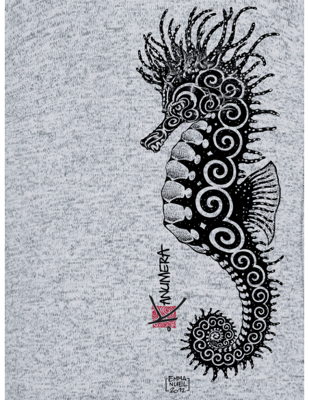 Veste à Capuche en Polaire tricoté L'Hippocampe Tatoo