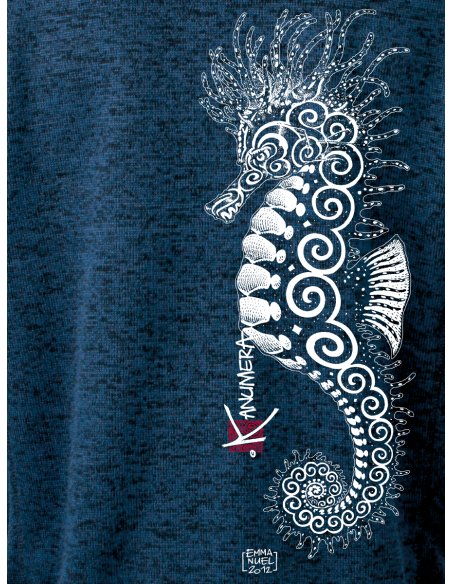 Veste à Capuche en Polaire tricoté L'Hippocampe Tatoo