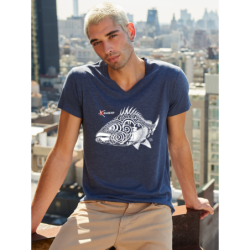 T-shirt Col V Le Mérou tatoo