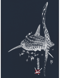 Whale Shark Organic Hooded Zipped Sweat Shirt 2