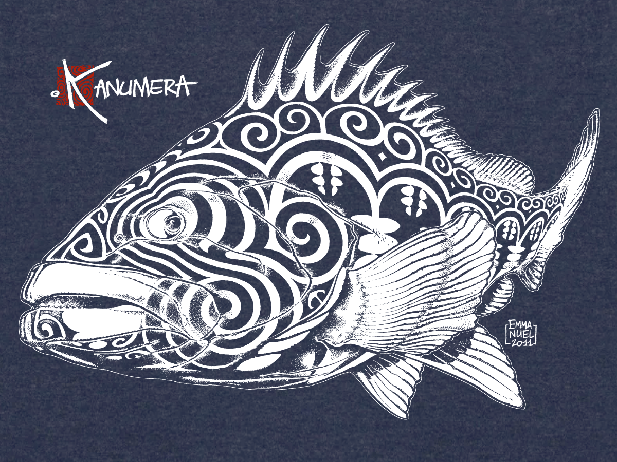 Grouper V Neck T-shirt