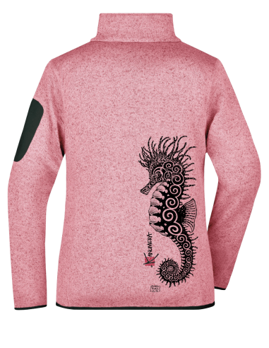 Veste Femme en Polaire tricoté L'Hippocampe Tatoo