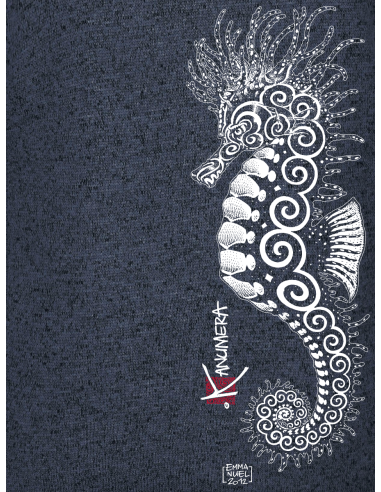 Veste Femme en Polaire tricoté L'Hippocampe Tatoo