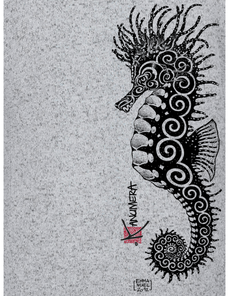 Veste Femme en Polaire tricoté L'Hippocampe Tatoo