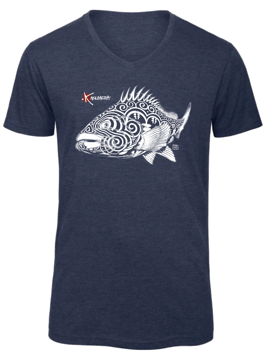 T-shirt Col V Le Mérou tatoo
