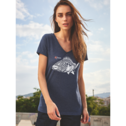 Grouper Ladies Organic V Neck T-shirt
