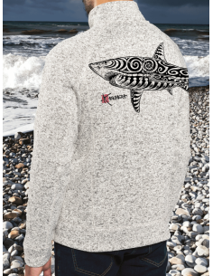 Veste en Polaire tricoté Le Requin Tatoo 2